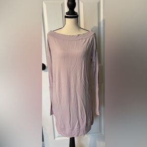 Athleta Modal Sweatshirt Top | Soft Stretch Pullover | Mauve Pink | Long Sleeve